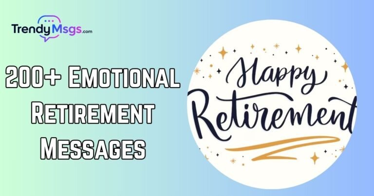 Emotional Retirement Messages