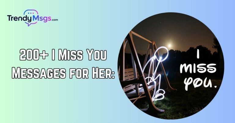 Miss you Messages for Her