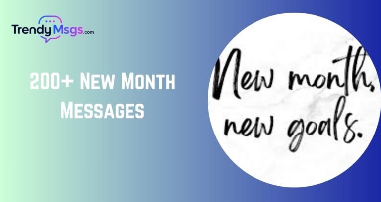 New Month Messages