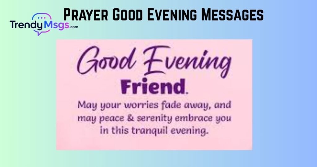 Prayer Good Evening Messages