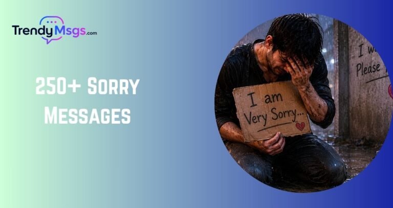 Sorry Messages