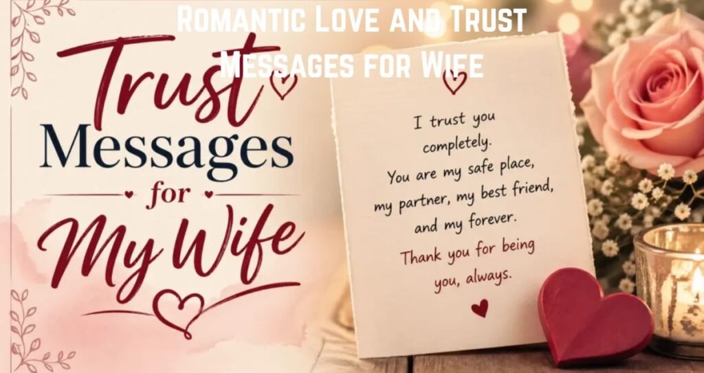 Romantic Love and Trust Messages for Wife