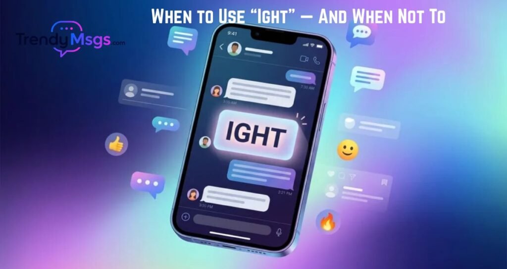 When to Use “Ight” — And When Not To