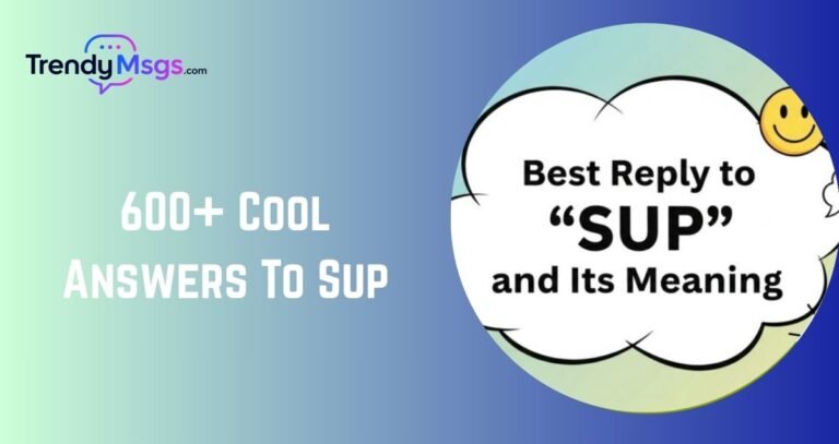 Cool Answers To Sup