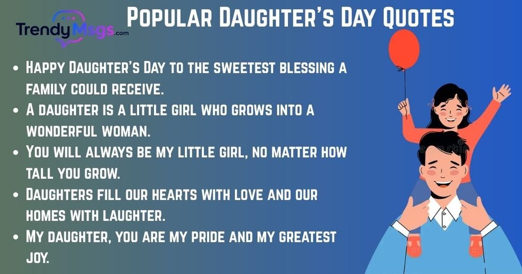 Popular Daughter Day Quotes